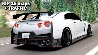 TOP 15 FREE-ROAD MAPS WITH TRAFFIC | ASSETTO CORSA | 2024