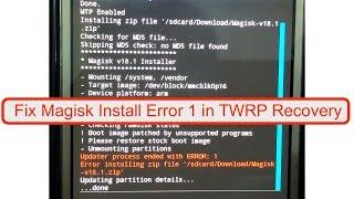 Unable to repack boot image Error 1 installing Magisk zip files Boot image patched unsupported