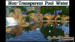 Bakies The Sims 4 Custom Content: Non-Transparent Pool Water