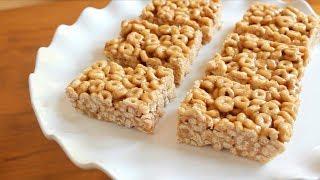 5 ingredient No Bake Peanut Butter Cheerio Bars | Back to School Recipe