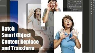 Batch Replace and Auto Transform Smart Layer Content  Adobe Photoshop Script