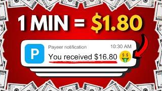 Get Paid $1.80 EVERY Min  Watching Google ADs - Make Money Online