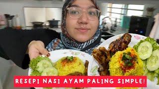 RESEPI NASI AYAM PALING SIMPLE! #moonday