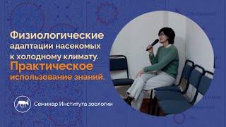 Физиологические адаптации насекомых к холодному климату  Практическое использование знаний. Семинар