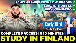 Study in Finland | Scholarships & Low Tuition Fees!! | Complete Study Process | 2025