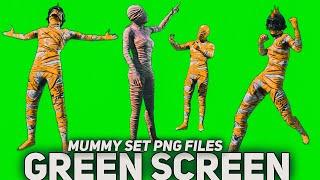 MUMMY SET GREEN SCREEN BGMI CHARACTER | BGMI CHARACTER PNG PACK | BGMI 3D CHARACTER PNG PACK