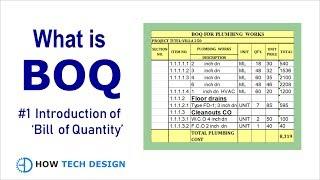 WHAT IS BOQ (BILL OF QUANTITY) II WHY BOQ IS PREPARED #1