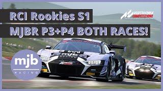 MJBR P3+P4 BOTH RACES in Round 2! | RCI Rookies S1 | Nürburgring | Assetto Corsa Competizione