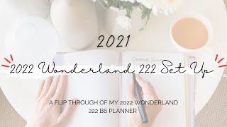 2022 Wonderland 222 B6 Planner Set Up