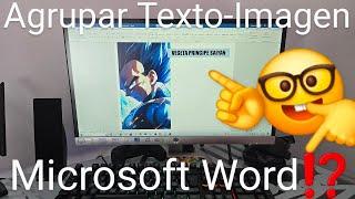  Cómo AGRUPAR IMAGEN y TEXTO en WORD FÁCIL y RÁPIDO