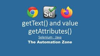 GetText, get value and get Attributes from WebElements - Selenium Tutorials