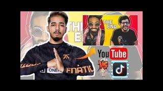 Youtube Vs Tiktok THE END : SCOUT FACE REACTION OF CARRYMINATI VIDEO | SCOUT CALLING CARRYMINATI