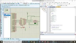 Simulation and development of embedded C program to rotate stepper motor in different direction