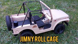 Simple and cheap roll cage for 1/6 scale Jimny by FMS Model.