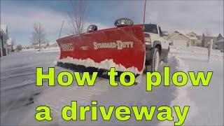 HOW TO PLOW A DRIVEWAY