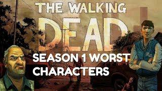The Walking Dead:Season 1: Top 5 Worst Characters: (Telltale twd)