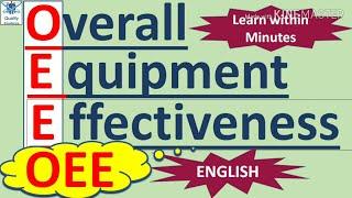 OEE I OEE Explained I what is OEE I Overall Equipment Effectiveness | Quality Excellence Hub