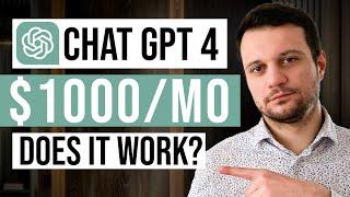 How To Make Money Using The NEW GPT4 (OpenAI Tutorial)