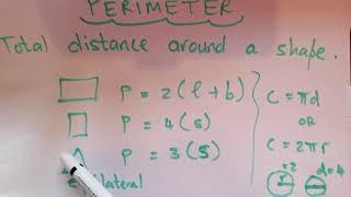 Perimeter, Area, Surface Area & Volume Part 1