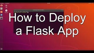 How to Deploy a Flask Application on Apache | Ubuntu (Basic deployment options)