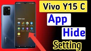 How to hide apps in Vivo y15c/Vivo y15c me app hide kaise kare/app hide setting