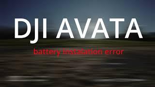 DJI Avata Baterry installation error because of broke prop