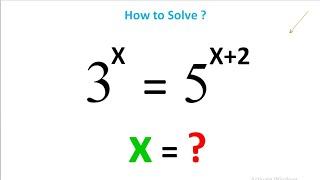 How To Solve An Exponential Equation Using Many Bases? (@Alamaths )