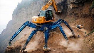 Excavator knows how to Climb and Dance! Super Awesome Terrain Climbing Spider Excavator