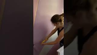 DIY Amazing Girls Bedroom Paint.  #diy #painting #girlsroomart #renovation #Shorts