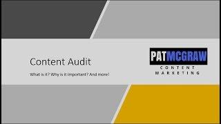 Content Audit Overview