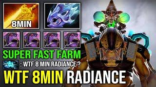 WTF 8MIN RADIANCE Fast Farm Self Stack Jungle Double Enemy Networth Imba Alchemist Dota 2