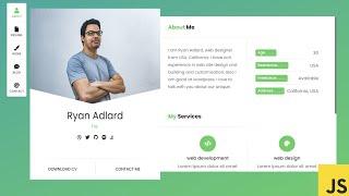 How To Make A Portfolio Website Using HTML CSS JS | Complete Responsive Website Design