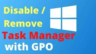 6. How to Disable Task Manager with GPO in Server 2019