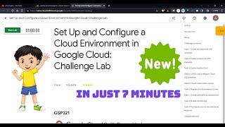 Set Up and Configure a Cloud Environment in Google Cloud: Challenge Lab | GSP321 #qwiklabs