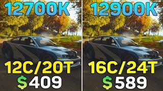 i7 12700K vs i9 12900K - 10 Games Benchmark Test