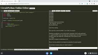 CircuitPython online IDE, web-based, Zero setup, One stop.