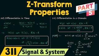 Properties of Z-Transform (Part 5)