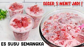 RESEP ES SUSU SEMANGKA VIRAL- Seger Banget!