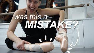 🩰 30 year old ballet beginner is violently humbled by FIRST POINTE CLASS  *EMOTIONAL*