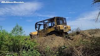 Here is the video of Bulldozer CAT D6R XL Leveling Land and Constructing The Pond