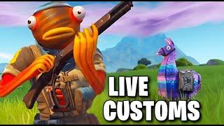 Live Fortnite Customs! New Update!