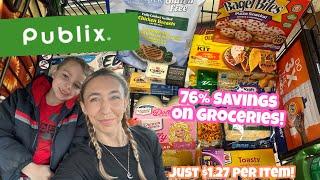 PUBLIX HAUL 2/7-2/13 | EASY GROCERY DEALS | $1.27 PER ITEM! 76% SAVINGS!