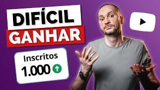 Por que é tão DIFÍCIL ganhar Inscritos no YouTube?