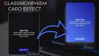 Glassmorphism Card Hover Effects | Html & SCSS Glassmorphism UI Trend (2022)