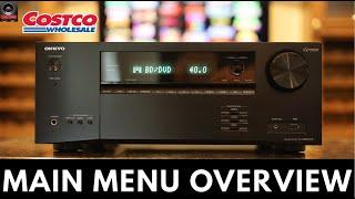 Onkyo TX-NR6050 Main Menu Overview