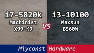  i7-5820k (E5-1650 V3) versus i3-10100 – small gaming comparison with an AMD RX Vega 64