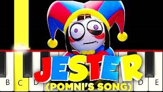 JESTER (Pomni's Song) - Fast and Slow (Easy) Piano Tutorial - Beginner