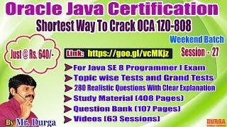 OCA 1Z0 - 808 ||  Java 8 New Features Date & Time API (Joda API)  On 28-07-2018