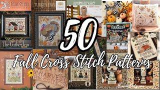 50 Fall Cross Stitch Patterns