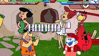 NICK54222 MUGEN: Fred Flintstone (me) VS GRAND DAD